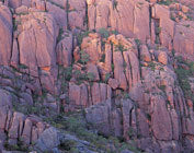 Granite cliffs, The Hazards