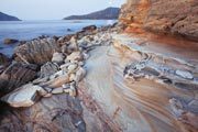 Sandstone formations, Freycinet NP